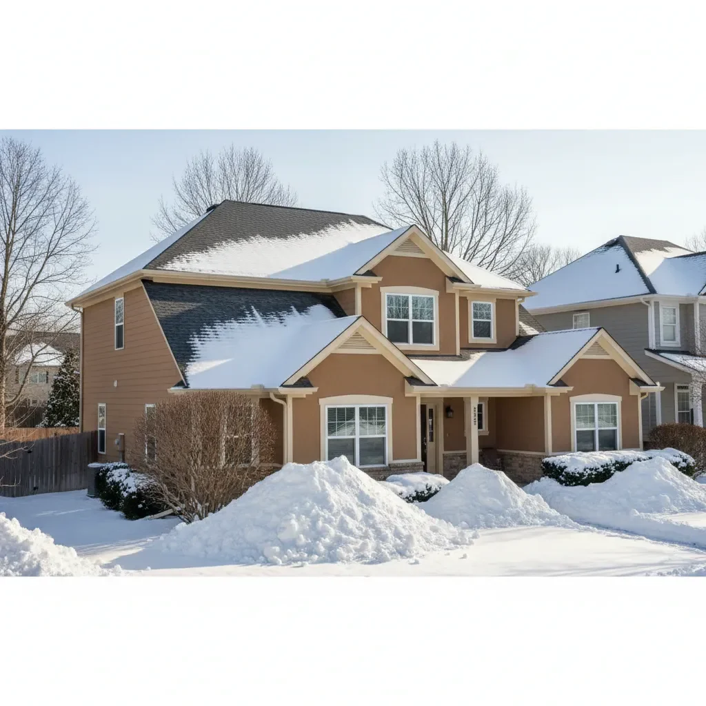 Professional Snow removal service by Meadows Landscaping Airdrie in Airdrie